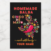 自家製サカスタムルサのサルサラベル ワインラベル (シングルラベル)