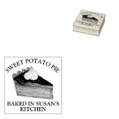 自家製サツマイモパイスライス焼いたバイベーカリー ラバースタンプ (押印)