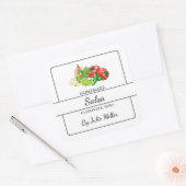 自家製サルサスクエアラベル スクエアシール (封筒)