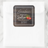 自家製サルサパーソナライズされた スクエアシール (バッグ)