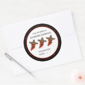 自家製サルサモダンミニマリスト ラウンドシール (封筒)