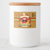 自家製サルサラベル(3" x 2") フードラベル (正面)