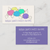 自家製サルタータータータッフィージキャンディボードウォークスイーツ 名刺 (正面/裏面)