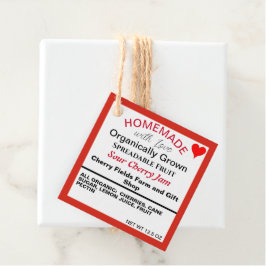 自家製サワーさくらんぼジャムQRコード フェイバータグ