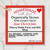 自家製サワーさくらんぼジャムQRコード フェイバータグ (正面)