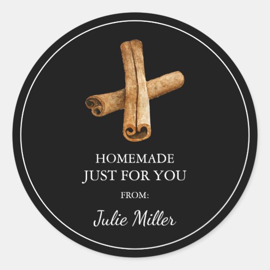 自家製シナモンレーベル ラウンドシール (正面)