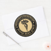 自家製シュガービーツシロップテンプレート ラウンドシール (封筒)