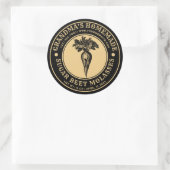 自家製シュガービーツモラスラベルテンプレート ラウンドシール (バッグ)