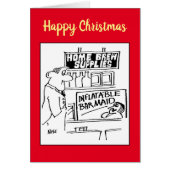 自家製ショップ膨張可能バーメイドクリスマスカード (正面)