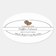 自家製シンプルコーヒー抽出ラベル