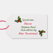 自家製ジャムまたはジェリークリスマス ギフトタグ (裏面横)