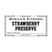 自家製ジャムまたはワインラベル ラバースタンプ (インプリント)