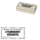 自家製ジャムまたはワインラベル ラバースタンプ (押印)