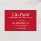 自家製ジャムズジュリーフルーツ缶詰を保存食 名刺 (裏面)