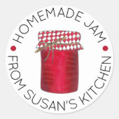 自家製ジャムゼリーのフルーツプリフスの調理器具はキッチンで作る ラウンドシール (正面)