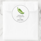 自家製ジャラピーノのラベル ラウンドシール (バッグ)