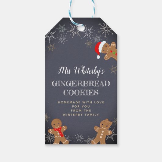 自家製ジンジャーパンの食材 ギフトタグ (正面)