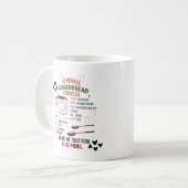 自家製ジンジャーブレッドクッキーレシピクリスマスプレゼント コーヒーマグカップ (正面左)