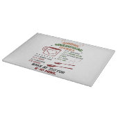 自家製ジンジャーブレッドクッキーレシピ カッティングボード (角)