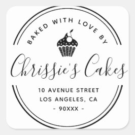 自家製スクリプトレタリング スクエアシール