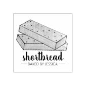 自家製スコティッシュショートブレッドビスケット焼いたby ラバースタンプ (インプリント)