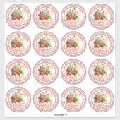 自家製ストロベリーキャニング3を16枚に保存 シール (シート)