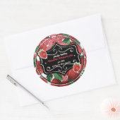 自家製ストロベリージャムパーソナライズされた ラウンドシール (封筒)