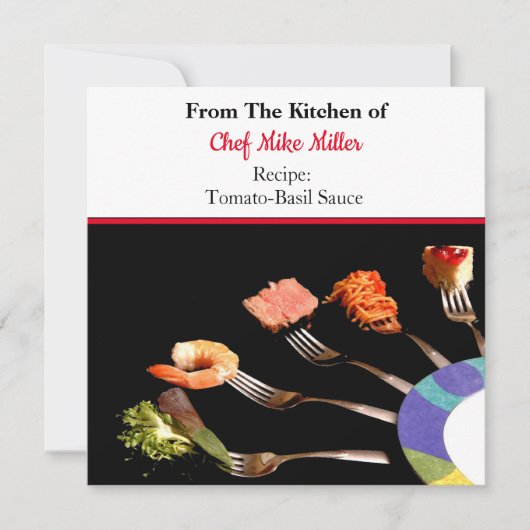 自家製スパゲッティトマトソースレシピカード (正面)