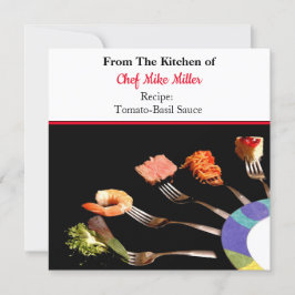 自家製スパゲッティトマトソースレシピカード