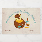 自家製スープポットホーム缶詰ラベル フードラベル (シングルラベル)