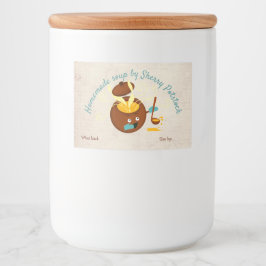 自家製スープポットホーム缶詰ラベル フードラベル