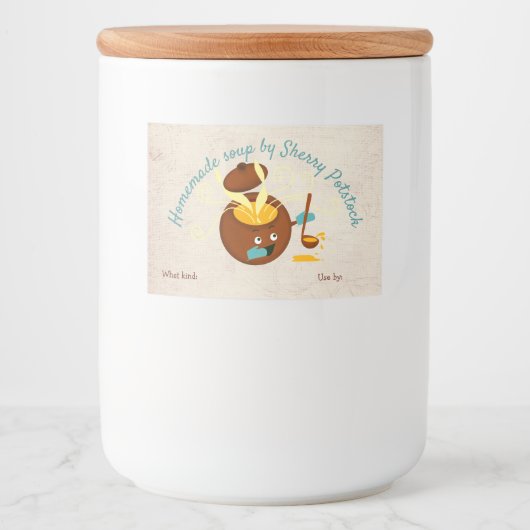 自家製スープポットホーム缶詰ラベル フードラベル (正面)