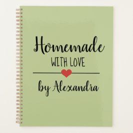 自家製セージ緑レシピ プランナー手帳