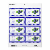 自家製ゼリー/ジャムラベル ラベル (フルシート)