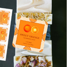 自家製ソープオレンジ香りラベルシール