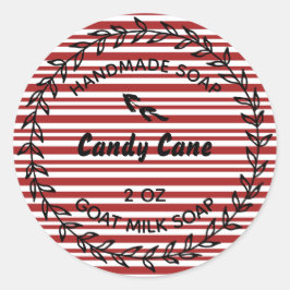 自家製ソープカントリー素朴リースキャンディーケーン ラウンドシール