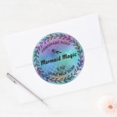 自家製ソープカントリー素朴リースマーメイド魔法 ラウンドシール (封筒)
