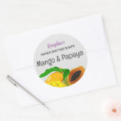 自家製ソープシール用ラベル ラウンドシール (封筒)