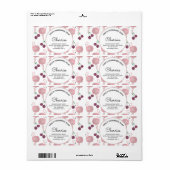 自家製ソープビジネスさくらんぼ水彩 ラベル (フルシート)