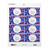 自家製ソープビジネスブルーベリー手描きラベル ラベル (フルシート)