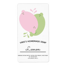 自家製ソープビジネスレモンライムピンク