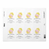 自家製ソープビジネスレモンラベル ラベル (フルシート)