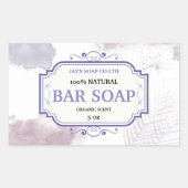 自家製ソープラベルシール 長方形シール (正面)