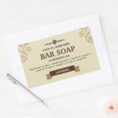 自家製ソープラベルシール 長方形シール (封筒)