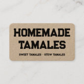 自家製タマレスクラフト 名刺 (正面)