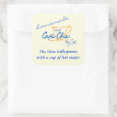 自家製チャイ茶ギフトラベルby YOU スクエアシール (バッグ)