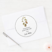 自家製チョコレートカカオのラベル ラウンドシール (封筒)