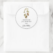 自家製チョコレートカカオのラベル ラウンドシール (バッグ)