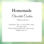 自家製チョコレートクッキーで作られたラブアド文字 ウィンドウサイン (シート3)