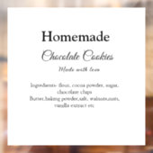 自家製チョコレートクッキーで作られたラブアド文字 ウィンドウサイン (シート2)